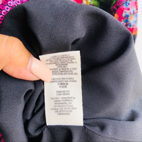 FREE PEOPLE Tangier Floral Mini Sequin Dre… - Picture 5 of 6